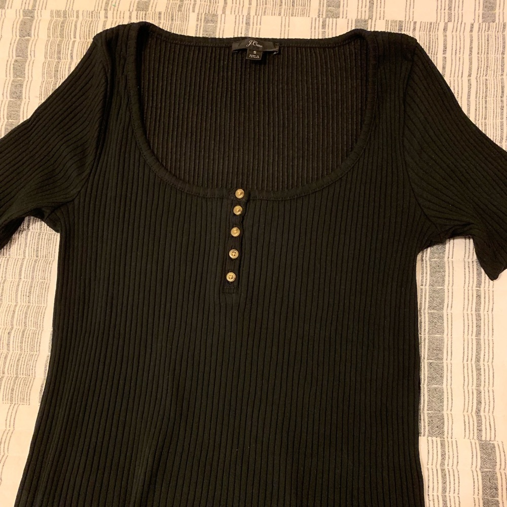 Black J.Crew Henley